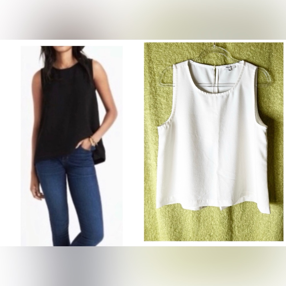 Madewell Split Back Women's Sleeveless Top Large Casual Evening Summer Beach